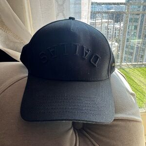 True Brvnd Dallas Embroidered Black Baseball Cap - Men